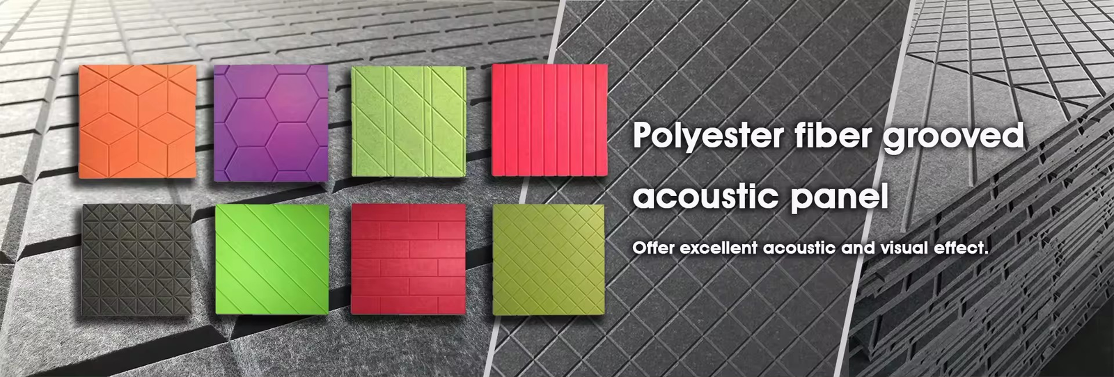 Polyester fiber sound-absorbing panel